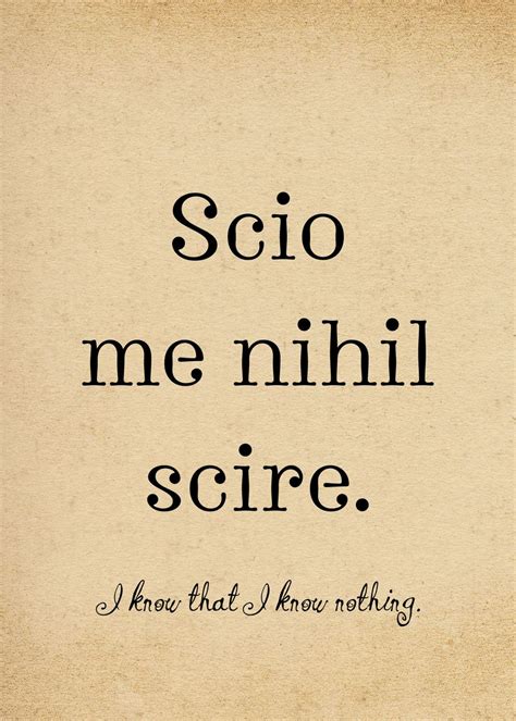 nihil scio|scio me nihil scire definition.